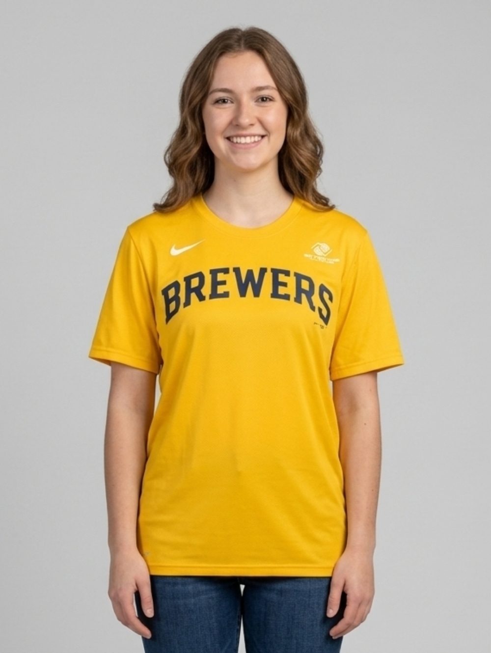 Milwaukee Brewers Unisex Jersey Shirt SZ M The Nike Tee